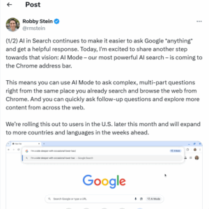 AI Mode in the Omnibox